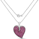 4.98 Carat Genuine Ruby .925 Sterling Silver Pendant-4