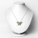 3.90 Carat Genuine Peridot .925 Sterling Silver Pendant-2