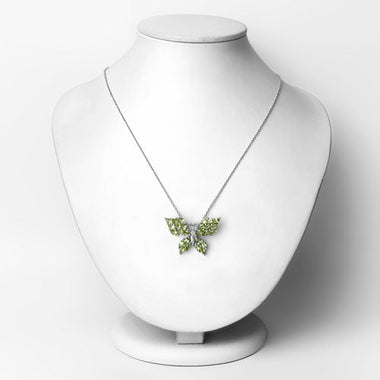 3.90 Carat Genuine Peridot .925 Sterling Silver Pendant - 0
