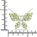 3.90 Carat Genuine Peridot .925 Sterling Silver Pendant-3