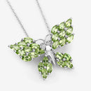 3.90 Carat Genuine Peridot .925 Sterling Silver Pendant-4