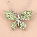 3.90 Carat Genuine Peridot .925 Sterling Silver Pendant-5
