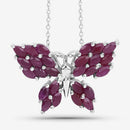 3.12 Carat Genuine Ruby .925 Sterling Silver Pendant-7