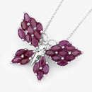 3.12 Carat Genuine Ruby .925 Sterling Silver Pendant-10