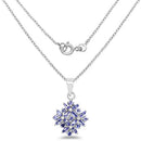 1.50 Carat Genuine Tanzanite .925 Sterling Silver Pendant-4