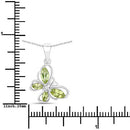 0.64 Carat Genuine Peridot .925 Sterling Silver Pendant-7