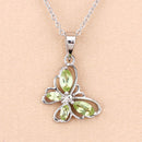 0.64 Carat Genuine Peridot .925 Sterling Silver Pendant-9