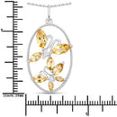 2.30 Carat Genuine Citrine .925 Sterling Silver Pendant-7
