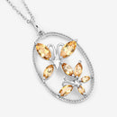 2.30 Carat Genuine Citrine .925 Sterling Silver Pendant-8