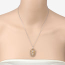 2.30 Carat Genuine Citrine .925 Sterling Silver Pendant-10