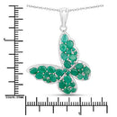 3.13 Carat Genuine Emerald .925 Sterling Silver Pendant-7