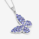 3.78 Carat Genuine Tanzanite .925 Sterling Silver Pendant-8