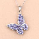 3.78 Carat Genuine Tanzanite .925 Sterling Silver Pendant-9