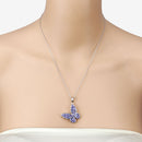 3.78 Carat Genuine Tanzanite .925 Sterling Silver Pendant-10