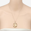 0.03 Carat Genuine White Diamond .925 Sterling Silver Pendant-14