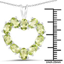 4.50 Carat Genuine Peridot .925 Sterling Silver Pendant-6