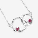 0.70 Carat Genuine Ruby .925 Sterling Silver Pendant-5