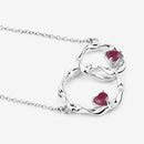 0.70 Carat Genuine Ruby .925 Sterling Silver Pendant-6