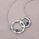 0.70 Carat Genuine Blue Sapphire .925 Sterling Silver Pendant-8