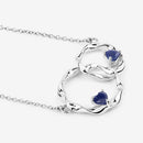 0.70 Carat Genuine Blue Sapphire .925 Sterling Silver Pendant-9