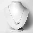0.70 Carat Genuine Blue Sapphire .925 Sterling Silver Pendant-6