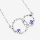 0.38 Carat Genuine Tanzanite .925 Sterling Silver Pendant-10