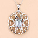 2.10 Carat Genuine Green Amethyst .925 Sterling Silver Pendant-11