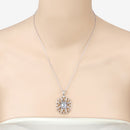 2.10 Carat Genuine Green Amethyst .925 Sterling Silver Pendant-12