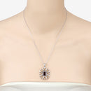 2.55 Carat Genuine Garnet .925 Sterling Silver Pendant-12