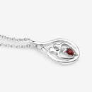 0.14 Carat Genuine Garnet .925 Sterling Silver Pendant-10