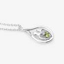 0.15 Carat Genuine Peridot .925 Sterling Silver Pendant-10