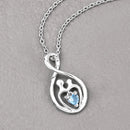 0.13 Carat Genuine Swiss Blue Topaz .925 Sterling Silver Pendant-8