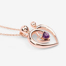 0.25 Carat Genuine Amethyst .925 Sterling Silver Pendant-6