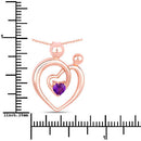 0.25 Carat Genuine Amethyst .925 Sterling Silver Pendant-3