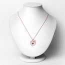 0.32 Carat Genuine Garnet .925 Sterling Silver Pendant-6