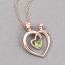 0.25 Carat Genuine Peridot .925 Sterling Silver Pendant-8