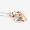 0.25 Carat Genuine Peridot .925 Sterling Silver Pendant-10