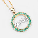 0.54 Carat Genuine Emerald .925 Sterling Silver Pendant-9
