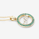 0.54 Carat Genuine Emerald .925 Sterling Silver Pendant-10