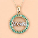 0.54 Carat Genuine Emerald .925 Sterling Silver Pendant-11