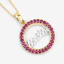 0.64 Carat Genuine Ruby .925 Sterling Silver Pendant-9