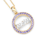 0.64 Carat Genuine Tanzanite .925 Sterling Silver Pendant-9