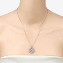 0.64 Carat Genuine Tanzanite .925 Sterling Silver Pendant-12