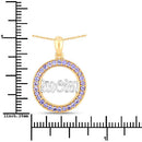 0.64 Carat Genuine Tanzanite .925 Sterling Silver Pendant-7