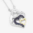 0.28 Carat Genuine Blue Sapphire .925 Sterling Silver Pendant-9