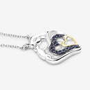 0.28 Carat Genuine Blue Sapphire .925 Sterling Silver Pendant-10