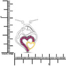 0.28 Carat Genuine Ruby .925 Sterling Silver Pendant-7