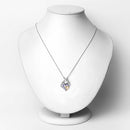 0.28 Carat Genuine Tanzanite .925 Sterling Silver Pendant-6