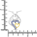 0.28 Carat Genuine Tanzanite .925 Sterling Silver Pendant-7