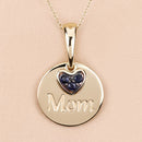 0.20 Carat Genuine Blue Sapphire .925 Sterling Silver Pendant-11